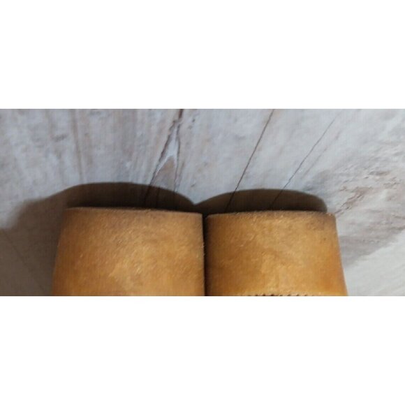 ✅VTG HIPPIE BOOTS BROWN Suede Leather Faux Fur Lining Women's Size 8 *NO INSOLES - Picture 14 of 15